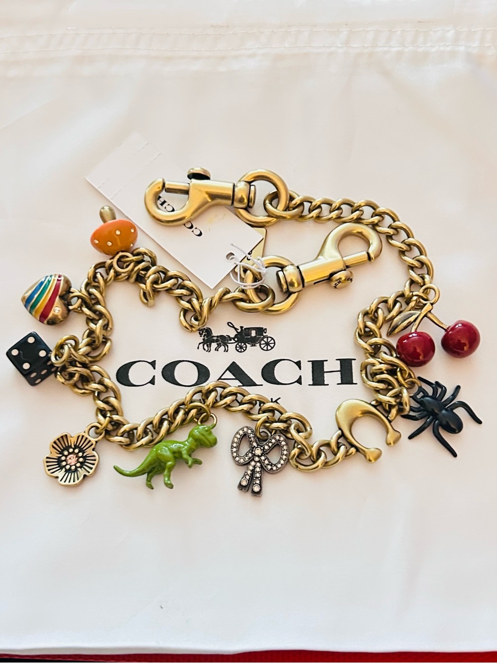 Coach Large Swag Bag Charm/ Keychain